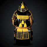 Yamamoto Kansuke Yellow & Black Samurai Armor Tosei Gusoku Style Demon Maedate Black Armor Yellow Cords