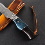 The finch damascus fixed blade knife 24CM-Romance of Men