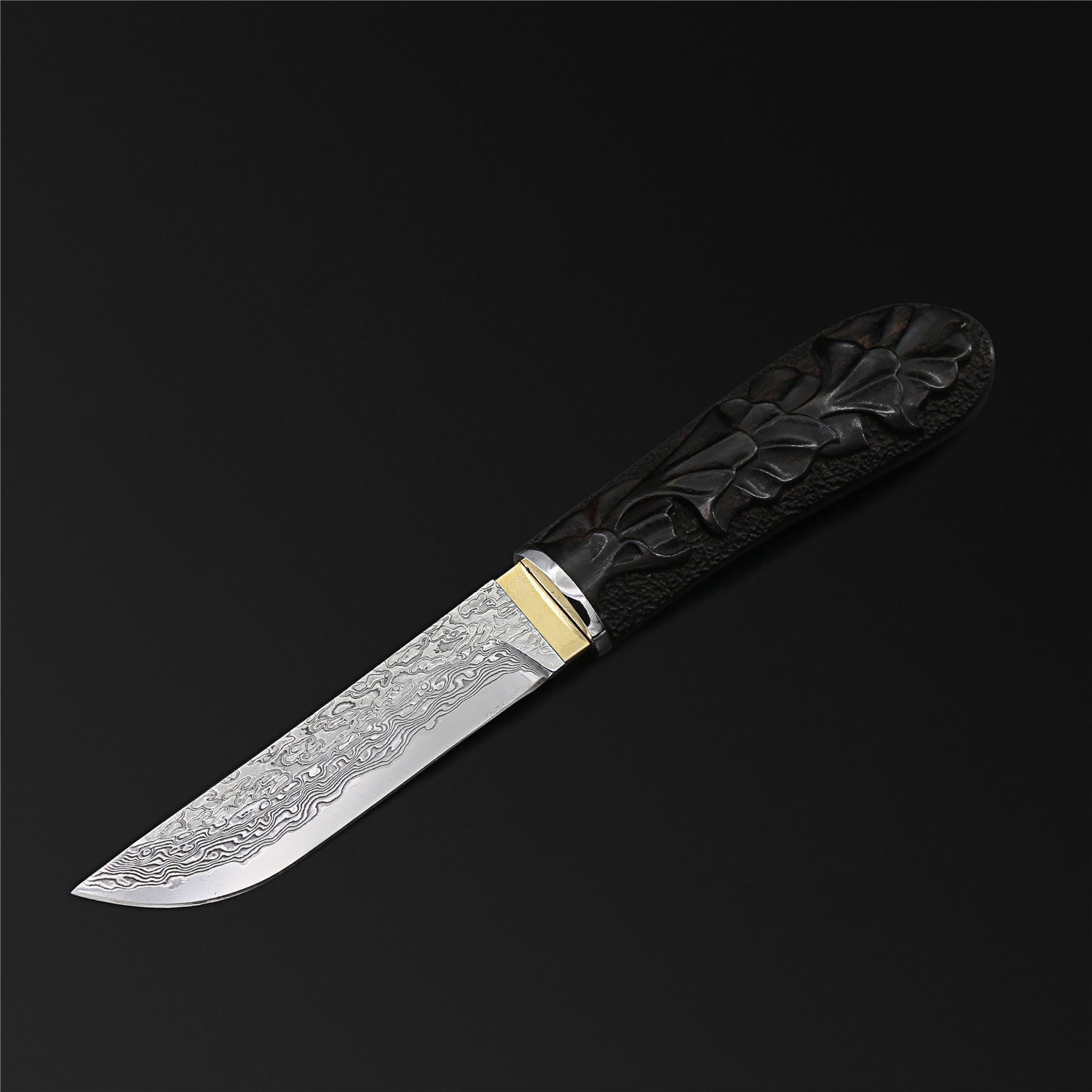 The Black Tortoise Damascus Steel Fixed Blade