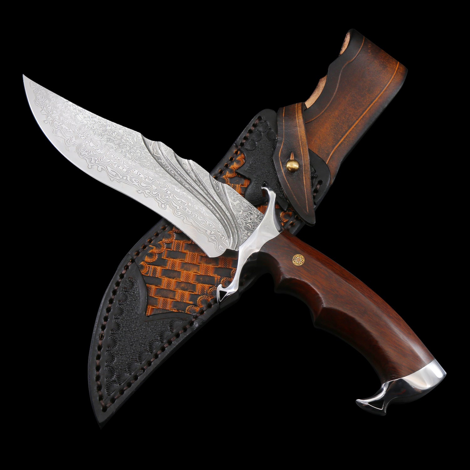 The Trigger Damascus Steel Fixed Blade