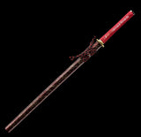 The Red Sakura Handmade Ninjato Manganese Steel-Romance of Men