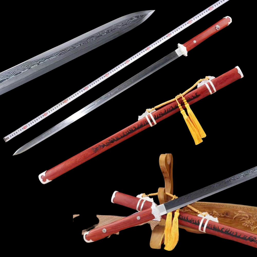 Hono ken Handmade Chinese Sword Pattern Steel-Romance of Men