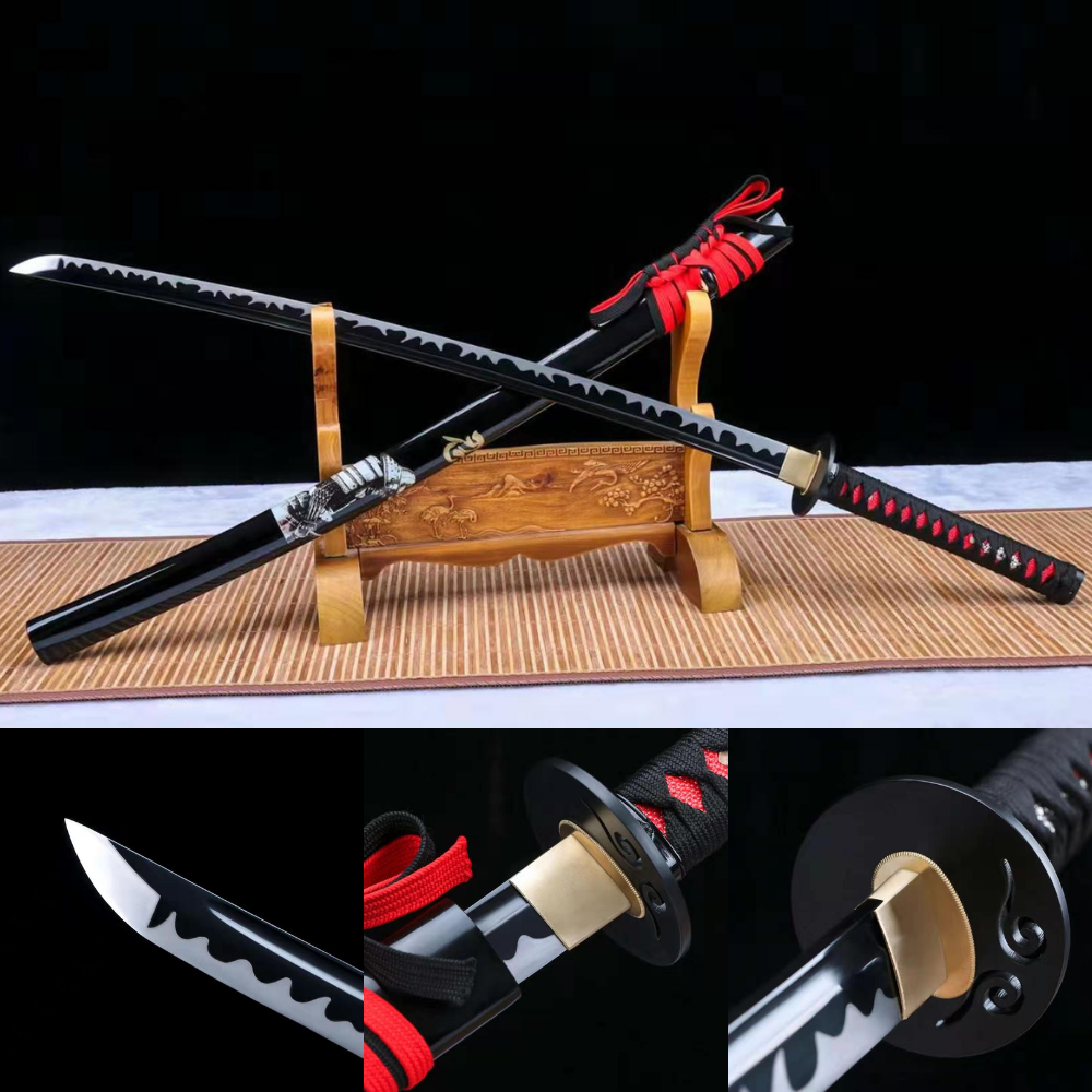 Real Katana Samurai Sword Handmade Battle Ready Full Tang Manganese St