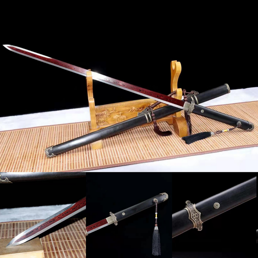 The Fukyo Katana Spring Steel Double Bohi Razor Sharp